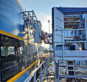 Electrificación marítima: carga de baterías de buque con MCS
